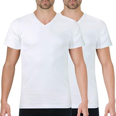 Athena Herren Duo Choc L243 Unterhemd, Weiß/Weiß, XL EU Athena Herren Duo Choc L243 Unterhemd, Weiß/Weiß, XL EU