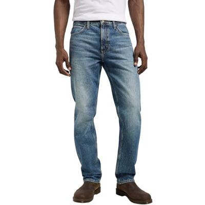 Lee Men's Jeans West, Regular Straight Fit, Straight Leg Lee Men's Jeans West, Regular Straight Fit, Straight Leg