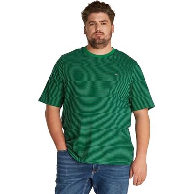 Tommy Hilfiger Herren T-Shirt Kurzarm Regular Fit aus Baumwolle, Mehrfarbig (Nouveau Green/Desert Sky), 2XL Tommy Hilfiger Herren T-Shirt Kurzarm Regular Fit aus Baumwolle, Mehrfarbig (Nouveau Green/Desert Sky), 2XL