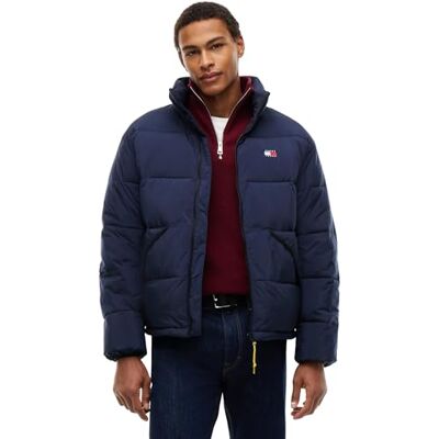 Tommy Jeans Herren Pufferjacke Vail mit Stehkragen, Blau (Dark Night Navy), XXL Tommy Jeans Herren Pufferjacke Vail mit Stehkragen, Blau (Dark Night Navy), XXL