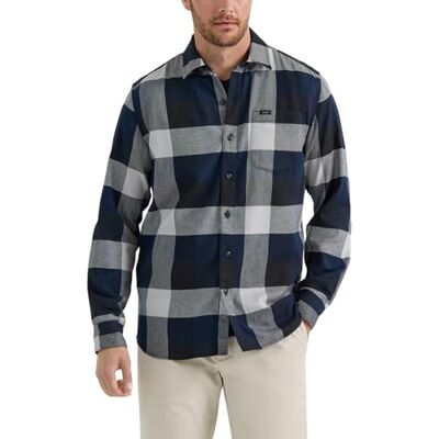 Lee Herren Extreme Motion Allzweck-Arbeitshemd, langärmelig, Buffalo Plaid, XL Lee Herren Extreme Motion Allzweck-Arbeitshemd, langärmelig, Buffalo Plaid, XL