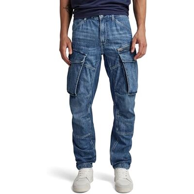 G-STAR RAW Herren Rovic Zip 3D Regular Tapered Denim Jeans, Blau (Faded Cliffside Blue D23077-D536-G326), 29W / 34L G-STAR RAW Herren Rovic Zip 3D Regular Tapered Denim Jeans, Blau (Faded Cliffside Blue D23077-D536-G326), 29W / 34L