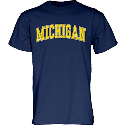 Blue 84 Herren Farbe, Kurzärmelig Arching Team Color T-Shirt mit kurzen Ärmeln, Michigan Wolverines Navy, X-Large Blue 84 Herren Farbe, Kurzärmelig Arching Team Color T-Shirt mit kurzen Ärmeln, Michigan Wolverines Navy, X-Large