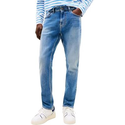 Tommy Jeans Herren Jeans Hose Austin Slim Tapered Fit, Blau (Denim Medium), 32W/28L Tommy Jeans Herren Jeans Hose Austin Slim Tapered Fit, Blau (Denim Medium), 32W/28L