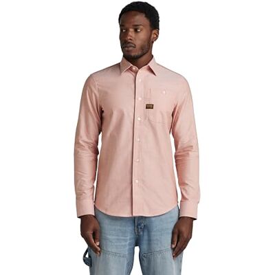G-STAR RAW Herren Bristum 2.0 Slim Hemd, Mehrfarben (Burned orange/White Oxford D23553-7665-D140), XS G-STAR RAW Herren Bristum 2.0 Slim Hemd, Mehrfarben (Burned orange/White Oxford D23553-7665-D140), XS