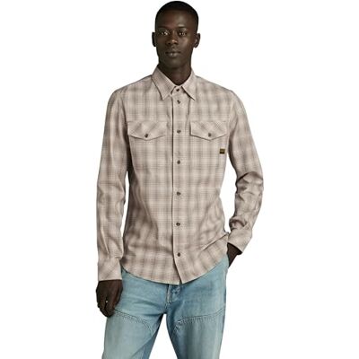 G-STAR RAW Herren Marine Slim Hemd, Mehrfarben (Shamrock Liam Check D24963-D531-G545), S G-STAR RAW Herren Marine Slim Hemd, Mehrfarben (Shamrock Liam Check D24963-D531-G545), S