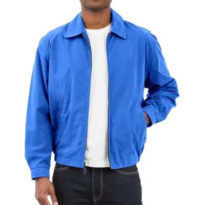 LONDON FOG Herren Auburn Zip-Front Golf Jacket (Regular & Big-Tall Sizes) Leichte Baumwolljacke, Kobalt, Large Hoch LONDON FOG Herren Auburn Zip-Front Golf Jacket (Regular & Big-Tall Sizes) Leichte Baumwolljacke, Kobalt, Large Hoch