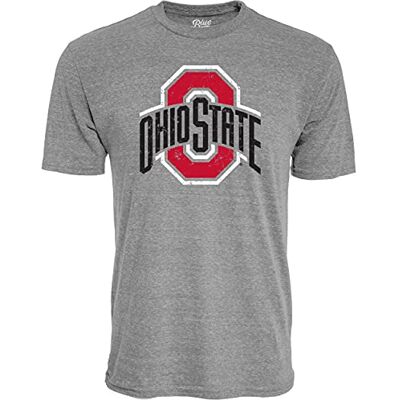 Blue 84 Herren Tri-Blend T-Shirt Vintage Icon Heather Grey, Ohio State Buckeyes, S, Grey Blue 84 Herren Tri-Blend T-Shirt Vintage Icon Heather Grey, Ohio State Buckeyes, S, Grey