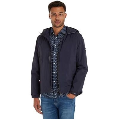 Tommy Hilfiger Herren Jacke Übergangsjacke, Blau (Desert Sky), L Tommy Hilfiger Herren Jacke Übergangsjacke, Blau (Desert Sky), L