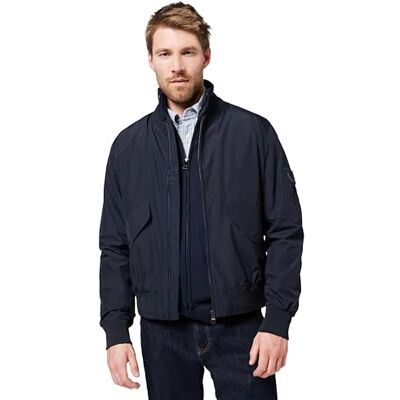 Tommy Hilfiger Herren Bomberjacke Packable mit Baseballkragen, Blau (Desert Sky), S Tommy Hilfiger Herren Bomberjacke Packable mit Baseballkragen, Blau (Desert Sky), S