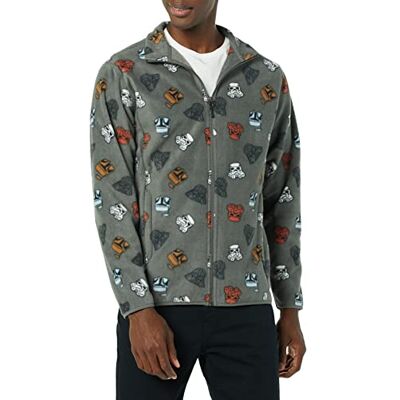 Amazon Disney Marvel Star Wars Herren Polarfleece-Jacke mit durchgehendem Reißverschluss und Stehkragen, Star Wars Vader, XS Amazon Disney Marvel Star Wars Herren Polarfleece-Jacke mit durchgehendem Reißverschluss und Stehkragen, Star Wars Vader, XS