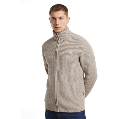 G-STAR Herren Double Collar Knitted Sweater Jacke, Mehrfarben (Whitebait Melange D25119-D754-G874), L G-STAR Herren Double Collar Knitted Sweater Jacke, Mehrfarben (Whitebait Melange D25119-D754-G874), L