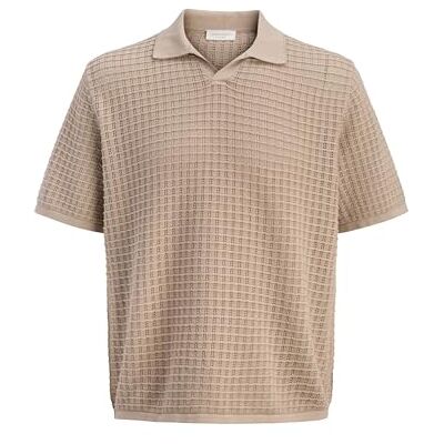 JACK & JONES Jornantucket Knit Split Neck Polo Sa26 JACK & JONES Jornantucket Knit Split Neck Polo Sa26