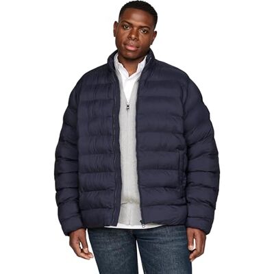 Tommy Hilfiger Herren Steppjacke Stand Collar ohne Kapuze, Blau (Desert Sky), XXL Tommy Hilfiger Herren Steppjacke Stand Collar ohne Kapuze, Blau (Desert Sky), XXL