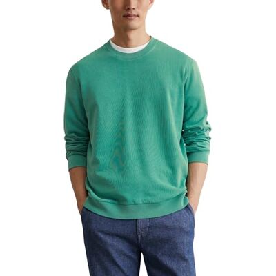 Marc O' Polo Marc OߴPolo Herren Sweatshirt aus Bio-Baumwolle mit Rundhalsausschnitt, Grün (Eucalyptus Green), M Marc O' Polo Marc OߴPolo Herren Sweatshirt aus Bio-Baumwolle mit Rundhalsausschnitt, Grün (Eucalyptus Green), M