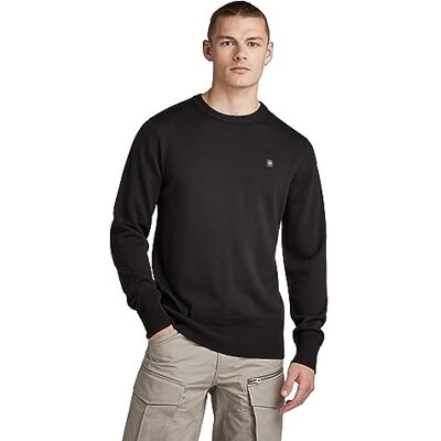 G-STAR RAW Herren Premium Core Knitted Pullover, Schwarz (dk Black D21931-B692-6484), XS G-STAR RAW Herren Premium Core Knitted Pullover, Schwarz (dk Black D21931-B692-6484), XS