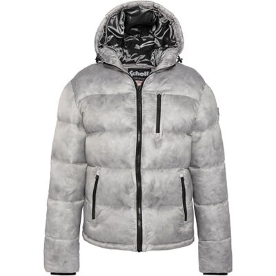 Schott NYC Herren Inwood Jacke, Hellgrau, M Schott NYC Herren Inwood Jacke, Hellgrau, M