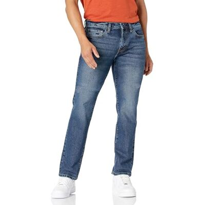 Amazon Herren Slim-Fit-Jeans Auslauffarben, Vintage Waschung, 34W / 30L Amazon Herren Slim-Fit-Jeans Auslauffarben, Vintage Waschung, 34W / 30L
