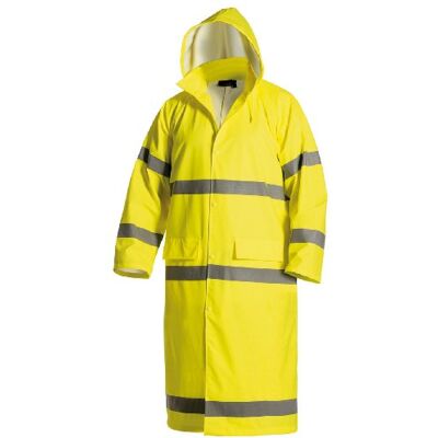 BLÅKLÄDER Blakläder Regenmantel "High-Vis" Klasse 3 Größe XXL, gelb, 1 Stück, 432520003300XXL BLÅKLÄDER Blakläder Regenmantel "High-Vis" Klasse 3 Größe XXL, gelb, 1 Stück, 432520003300XXL