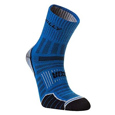 Hilly Unisex Twin Skin-Anklet-Mid Cushioning Laufsocke, Azurit/Graumeliert, XL Hilly Unisex Twin Skin-Anklet-Mid Cushioning Laufsocke, Azurit/Graumeliert, XL