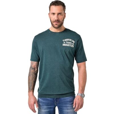 JP 1880 Herren große Größen Übergrößen Menswear L-8XL T-Shirt, Halbarm,Bauchfit, Vintage Look kiefergrün 7XL 846024134-7XL JP 1880 Herren große Größen Übergrößen Menswear L-8XL T-Shirt, Halbarm,Bauchfit, Vintage Look kiefergrün 7XL 846024134-7XL