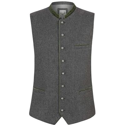 Stockerpoint Herren Trachtenweste Fabricio I Größen 46-60 I Traditionelle & hochwertige Weste mit verstellbarem Riegel I Perfekt für Trachten & Festlichkeiten Stockerpoint Herren Trachtenweste Fabricio I Größen 46-60 I Traditionelle & hochwertige Weste mit verstellbarem Riegel I Perfekt für Trachten & Festlichkeiten
