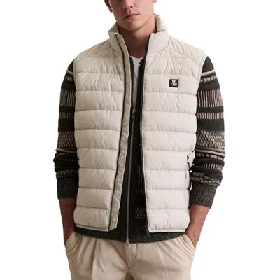 Marc O' Polo Marc OߴPolo Herren Steppweste mit Stehkragen leicht, Grau (Misty Grey), S Marc O' Polo Marc OߴPolo Herren Steppweste mit Stehkragen leicht, Grau (Misty Grey), S