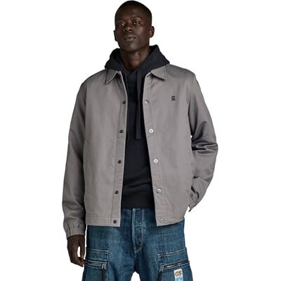 G-STAR RAW Herren Coach Jacke, Grau (granite D24280-C962-1468), S G-STAR RAW Herren Coach Jacke, Grau (granite D24280-C962-1468), S