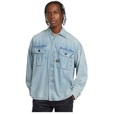 G-STAR Herren Pleated 2-Pocket Boxy Shirt G-STAR Herren Pleated 2-Pocket Boxy Shirt