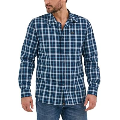 Lee Herren Allzweck-Langarmshirt mit klassischer Passform, Rivet Navy Plaid, XL Lee Herren Allzweck-Langarmshirt mit klassischer Passform, Rivet Navy Plaid, XL