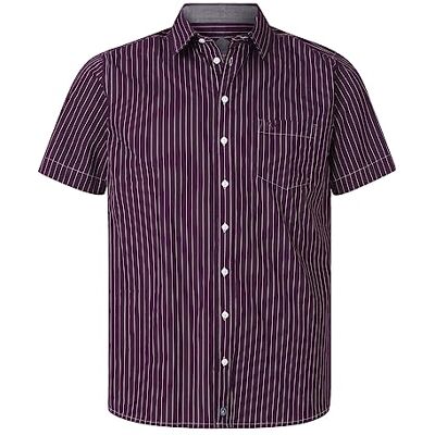Jan Vanderstorm Herren Streifenhemd Perttu 100% Baumwolle besonders leicht Plus Size L-7XL Jan Vanderstorm Herren Streifenhemd Perttu 100% Baumwolle besonders leicht Plus Size L-7XL