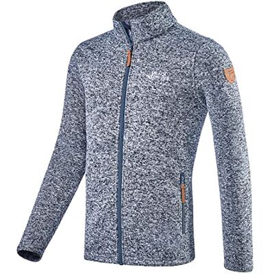 Black Crevice Herren Fleece Jacke I Fleecejacke Herren aus 100% Polyester I Herren Fleecejacke mit Strickoptik I Jacke Herren mit Seitentaschen & Brusttasche I Weiches Fleece Herren Black Crevice Herren Fleece Jacke I Fleecejacke Herren aus 100% Polyester I Herren Fleecejacke mit Strickoptik I Jacke Herren mit Seitentaschen & Brusttasche I Weiches Fleece Herren