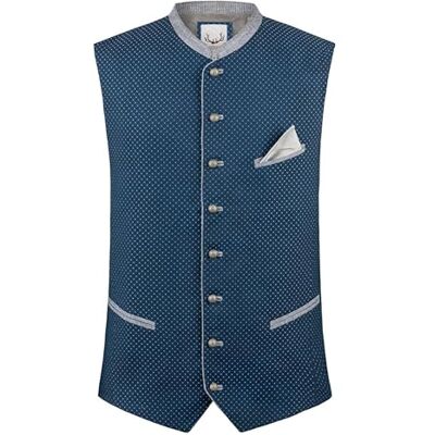 Stockerpoint Herren Trachtenweste Markus I Größen 44-60 I Traditionelle & hochwertige Weste mit verstellbarem Riegel I Perfekt für Trachten & Festlichkeiten Stockerpoint Herren Trachtenweste Markus I Größen 44-60 I Traditionelle & hochwertige Weste mit verstellbarem Riegel I Perfekt für Trachten & Festlichkeiten