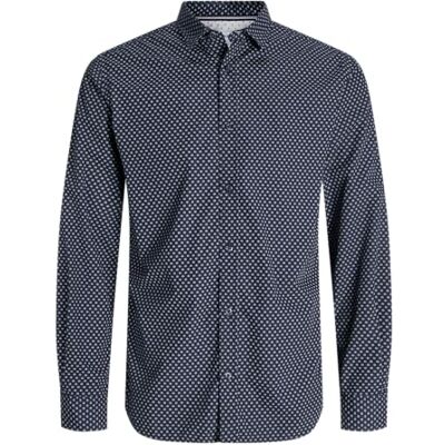 JACK & JONES Jjmatheo Print Detail Shirt L/S JACK & JONES Jjmatheo Print Detail Shirt L/S