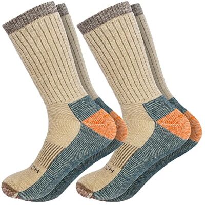 Woolrich John Rich & Bros. WOOLRICH Merinowoll-Socken für Herren – hergestellt in den USA, Crew-Wandersocken, aus 78% Merino-Lammwolle mit gepolstertem Fußgewölbe, 2 Paar, kaffeebraun, Medium Woolrich John Rich & Bros. WOOLRICH Merinowoll-Socken für Herren – hergestellt in den USA, Crew-Wandersocken, aus 78% Merino-Lammwolle mit gepolstertem Fußgewölbe, 2 Paar, kaffeebraun, Medium
