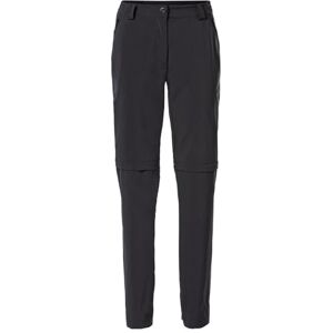 VAUDE Women's Yaras ZO Pants, Damen Zip-Off-Hose für Tagestouren und Radreisen, Black, 44 VAUDE Women's Yaras ZO Pants, Damen Zip-Off-Hose für Tagestouren und Radreisen, Black, 44