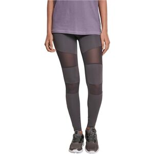 Urban Classics Damen Ladies Tech Mesh Leggings Leggings, Dark Grey, M Urban Classics Damen Ladies Tech Mesh Leggings Leggings, Dark Grey, M