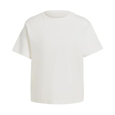 Adidas Damen Signature Graphic Print T-Shirt, Off White, S Adidas Damen Signature Graphic Print T-Shirt, Off White, S