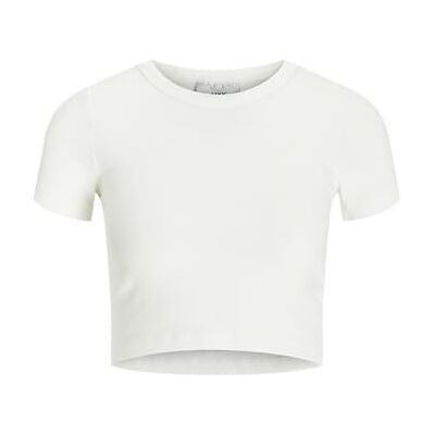 JACK & JONES Damen Jjxx Jxflorie Ss Rib Tee Noos T-Shirt, Bright White, M JACK & JONES Damen Jjxx Jxflorie Ss Rib Tee Noos T-Shirt, Bright White, M