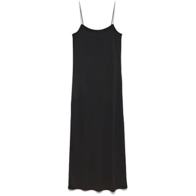 VERO MODA Damen Vmnavina Singlet 7/8 Dress JRS Ga, Black, X-Large VERO MODA Damen Vmnavina Singlet 7/8 Dress JRS Ga, Black, X-Large