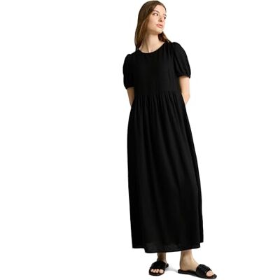 TOM TAILOR Denim Leinenkleid mit Ballonärmeln TOM TAILOR Denim Leinenkleid mit Ballonärmeln
