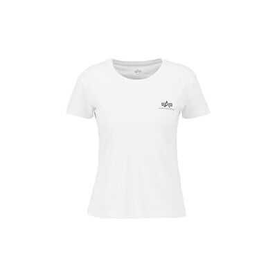 Alpha Damen Basic T Small Logo, White, S Alpha Damen Basic T Small Logo, White, S