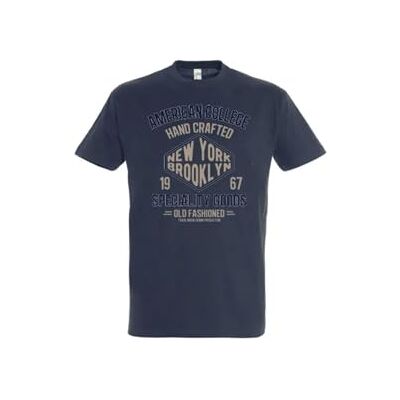 AMERICAN COLLEGE USA , T-Shirt, Polo, Shirt, Herren, Damen, Hemd, Sweatshirt, Lässig, Sportlich, Bedruckt, Bekleidung, Unisex, Manner, Frauen, Modell AC210 Marineblau, XL AMERICAN COLLEGE USA , T-Shirt, Polo, Shirt, Herren, Damen, Hemd, Sweatshirt, Lässig, Sportlich, Bedruckt, Bekleidung, Unisex, Manner, Frauen, Modell AC210 Marineblau, XL
