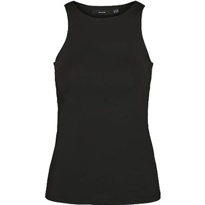VERO MODA Damen Vmbianca Sl Noos Tanktop, Schwarz, M EU VERO MODA Damen Vmbianca Sl Noos Tanktop, Schwarz, M EU
