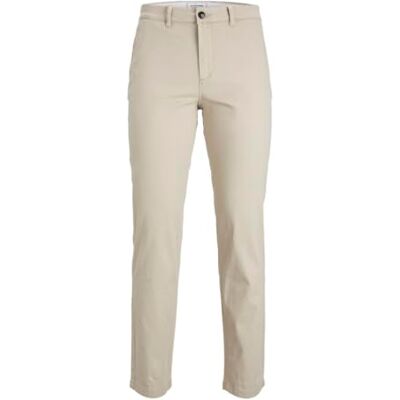 JACK & JONES Damen Jpstollie Jjdave Chino Hose, Crockery, 30W / 34L JACK & JONES Damen Jpstollie Jjdave Chino Hose, Crockery, 30W / 34L