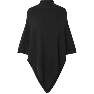 PIECES Pcfortuna High Neck Poncho Noos Bc, Schwarz,Einheitsgröße PIECES Pcfortuna High Neck Poncho Noos Bc, Schwarz,Einheitsgröße