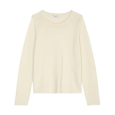 Marc O' Polo Denim Damen Pullover aus Bio-Baumwolle mit Rundhalsausschnitt, Beige (Chalky Sand), XS Marc O' Polo Denim Damen Pullover aus Bio-Baumwolle mit Rundhalsausschnitt, Beige (Chalky Sand), XS