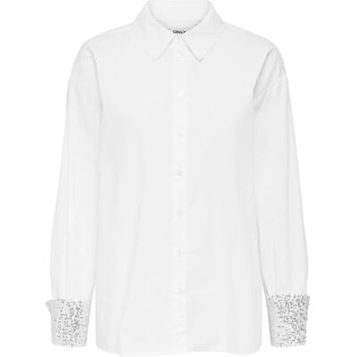 ONLY Onlpanama Ls Sequines Mix Shirt WVN ONLY Onlpanama Ls Sequines Mix Shirt WVN