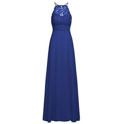 Apart Abendkleid aus Chiffon und Spitze, royal, S Apart Abendkleid aus Chiffon und Spitze, royal, S