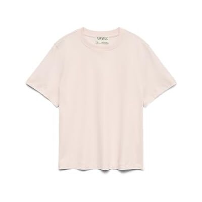 VERO MODA Damen Awnaima Ss O-Neck T-Shirt Noos, Primrose Pink, XL VERO MODA Damen Awnaima Ss O-Neck T-Shirt Noos, Primrose Pink, XL